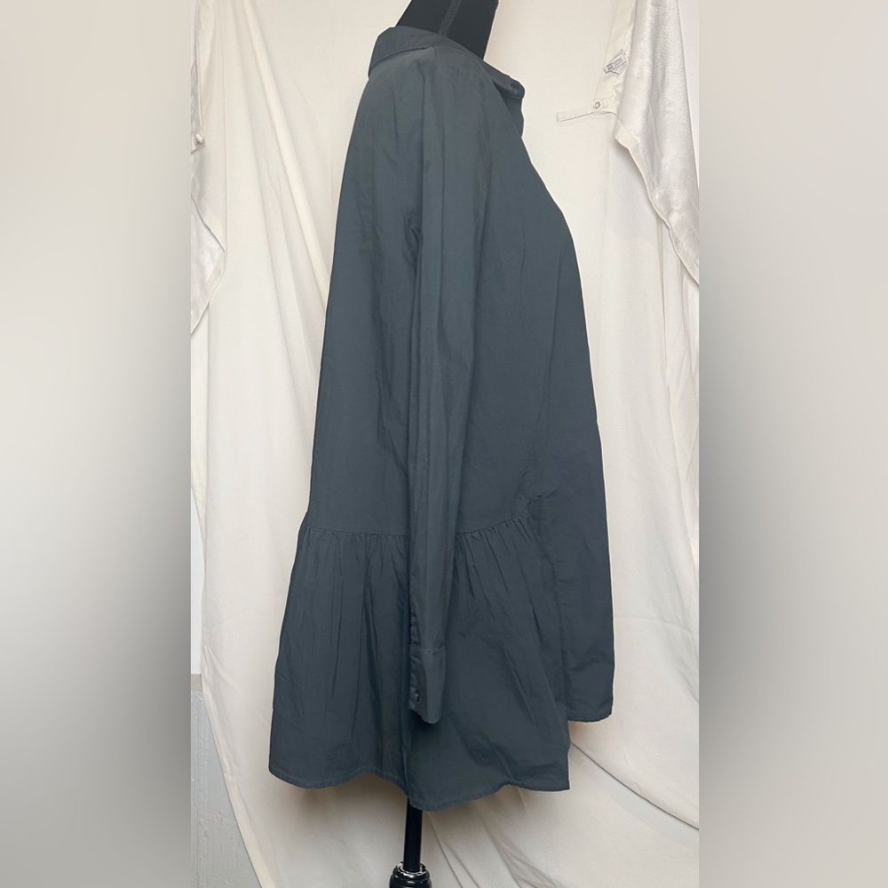 Re:Named Collared Button Down Long Sleeve Green G… - image 4